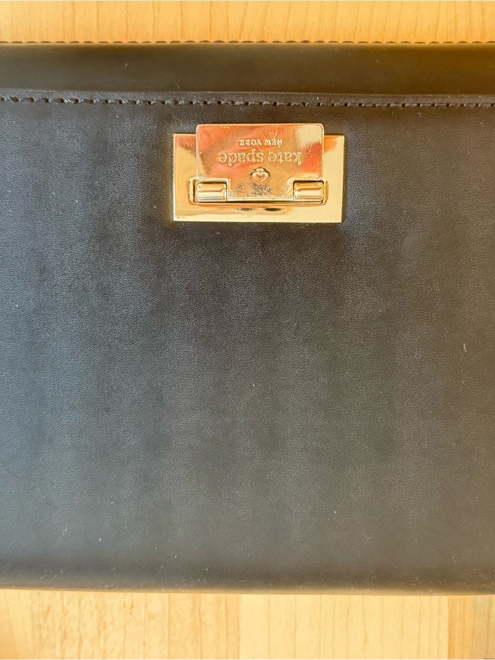 kate spade Black Leather Crossbody with Gold-Tone Hardware - Picture 2 of 3